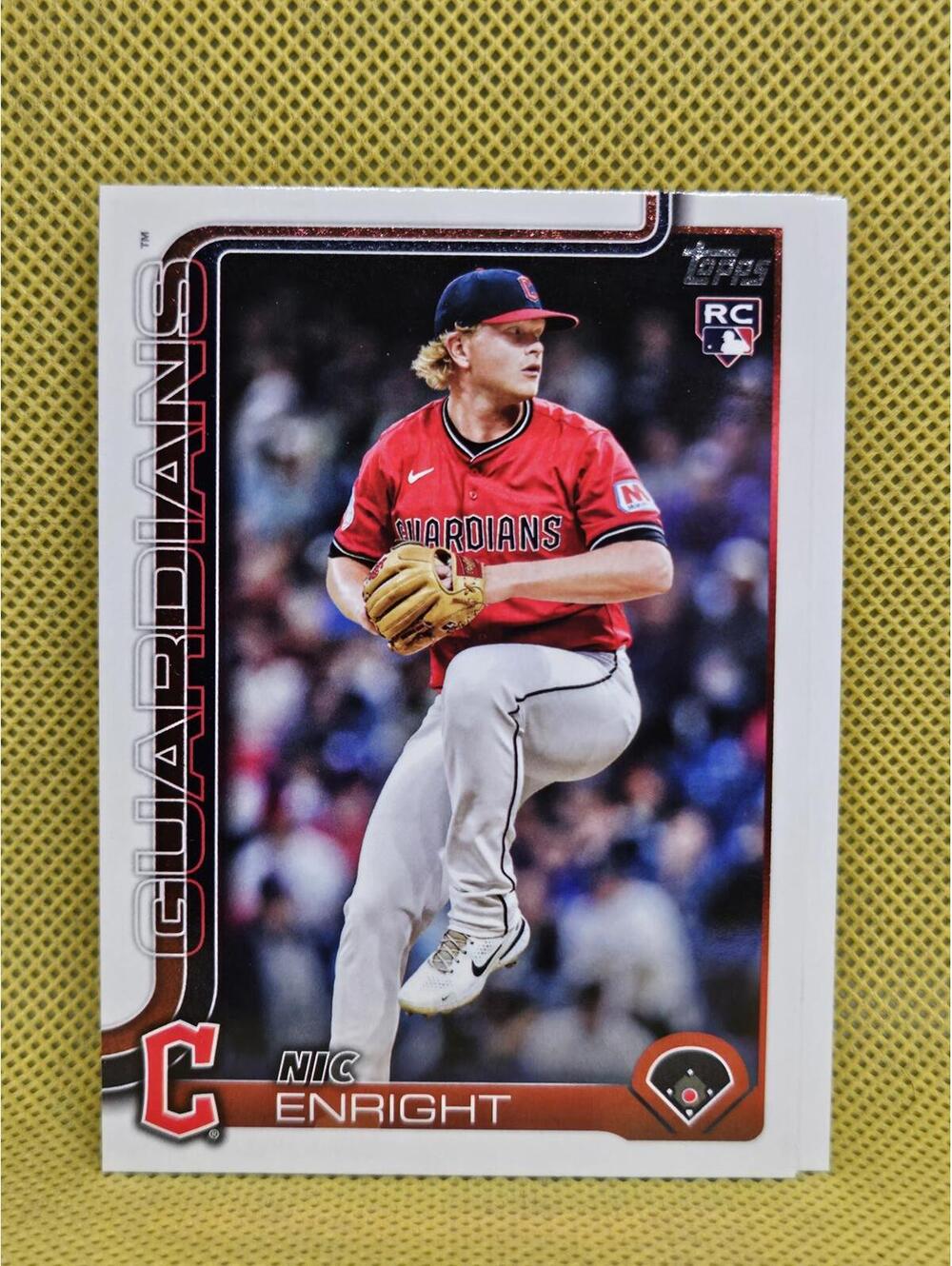 2025 Topps Update Nick Enright #US67 Rookie Card Cleveland Guardians - Picture 1 of 2